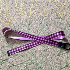 Wildfang + BP purple plaid belt one size NWOT